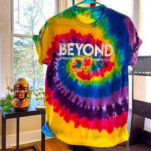 Go Beyond International church of Can Tiedye shirt